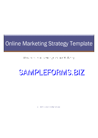 Marketing Strategy Template 2 (Online) pdf free